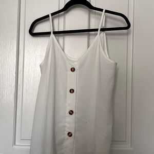 Elegant White Button-Down Women's Top